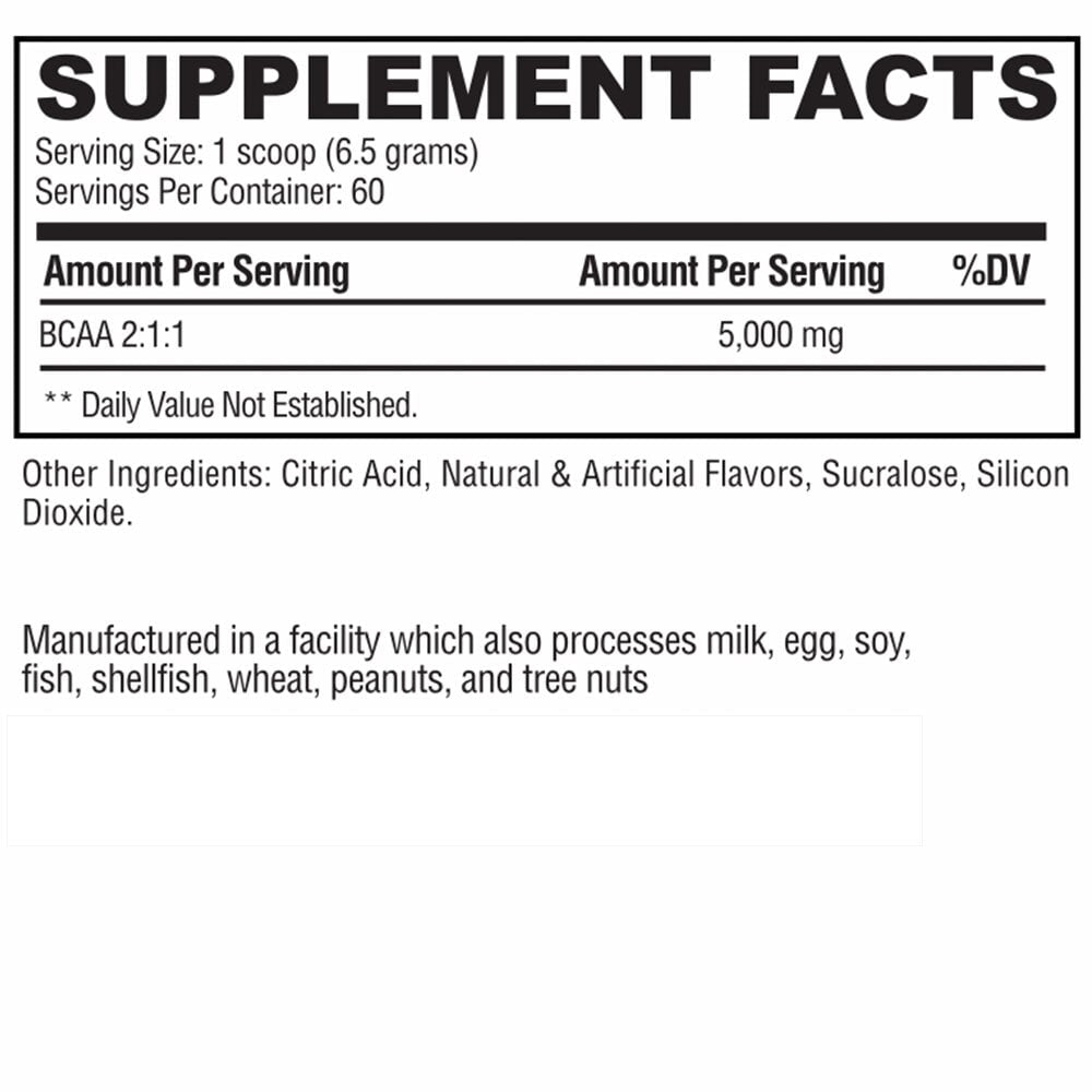 Branch Chain Amino Acids INTL Amino Acids Condemned Labz