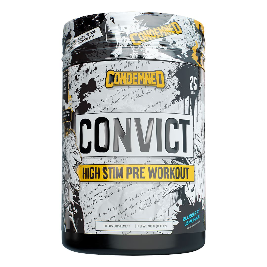 Convict NEW Pre workout Condemned Labz Blueberry Lemonade
