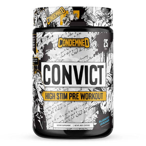 Convict NEW Pre workout Condemned Labz Blueberry Lemonade 