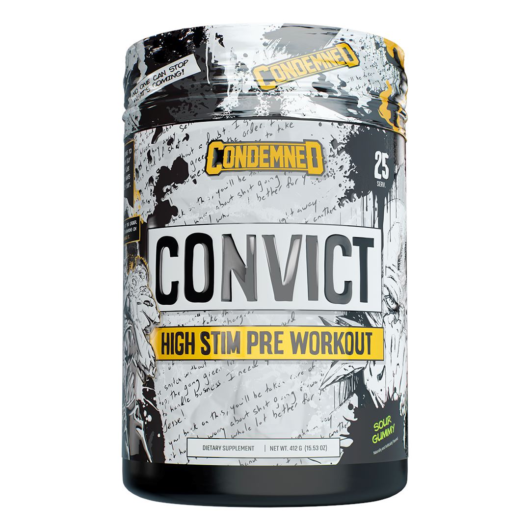 Convict NEW Pre workout Condemned Labz Sour Gummy