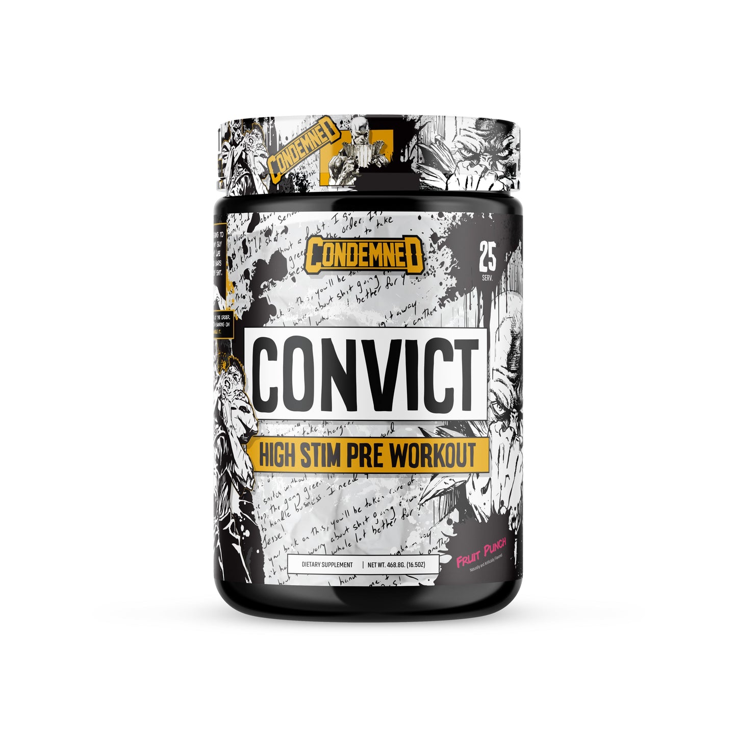 Convict NEW Pre-Workout Pre workout Condemned Labz Fruit Punch