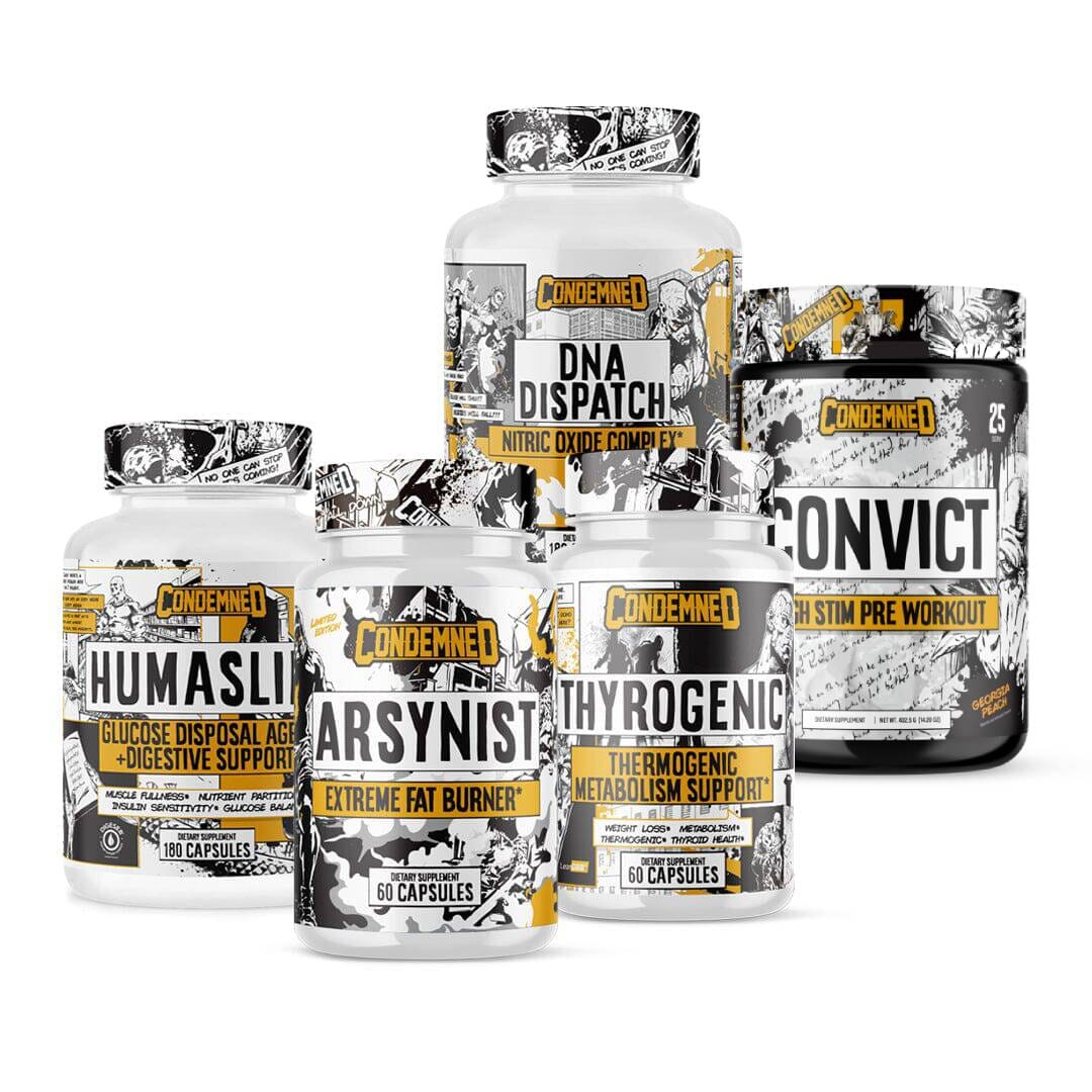 Elite Performance Stack Condemned Labz Georgia Peach 60 Servings (Humaslin+)