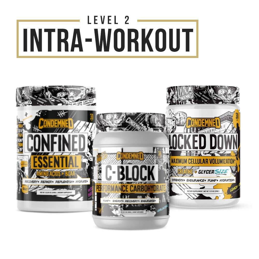 Level 2 Intra Workout Condemned Labz Lemon Lime Wild Berry Unflavored