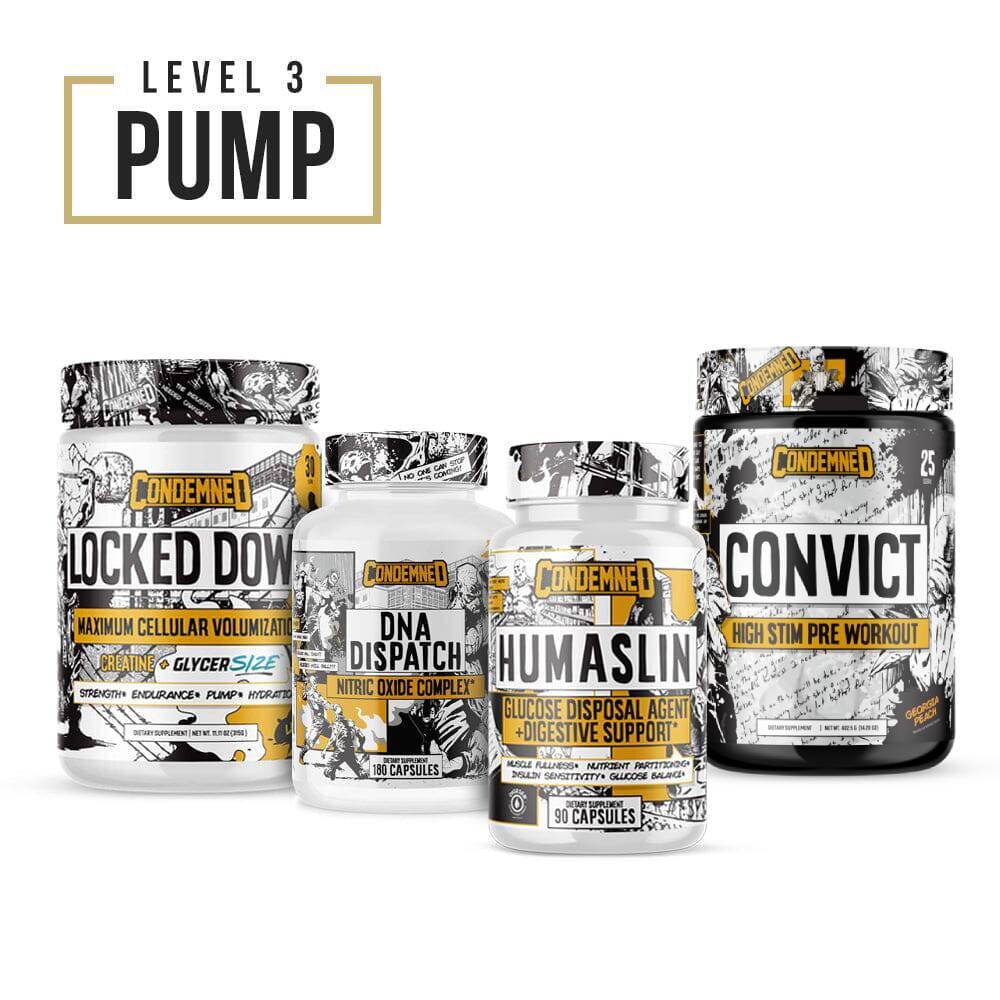 Level 3 Pump Condemned Labz Georgia Peach Lemon Lime 30 SERVINGS