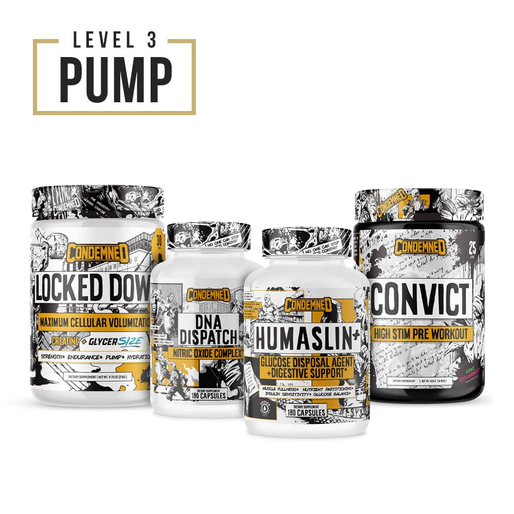 Level 3 Pump Condemned Labz Kiwi Strawberry Unflavored 60 SERVINGS (HUMASLIN+)