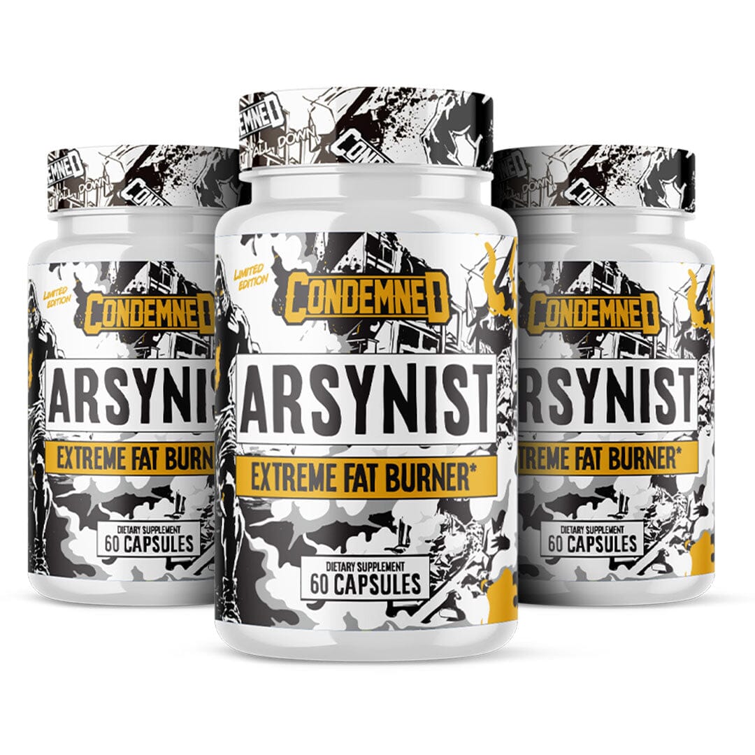 3 Bottles Of Arsynist Fat Burner Condemned Labz 