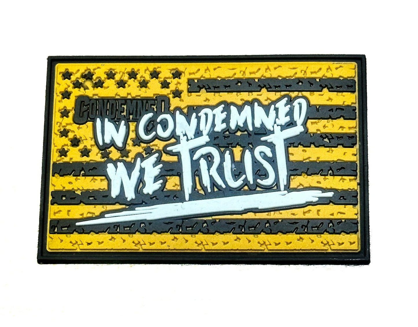 In Condemned We Trust Rubber Patch Hook & Loop ACCESSORIES Condemned Labz