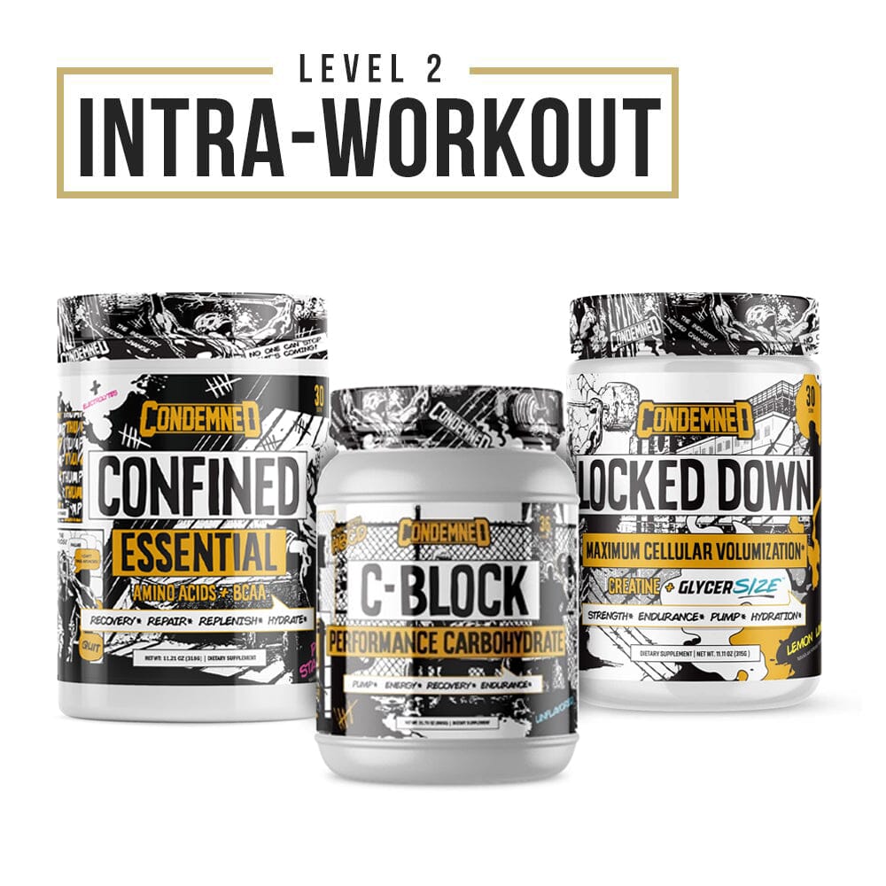 Level 2 Intra Workout Condemned Labz Lemon Lime Pink Stardust Unflavored