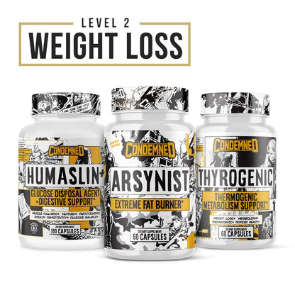Level 2 Weight Loss Fat Burner Condemned Labz 90 SERVINGS (HUMASLIN+) 