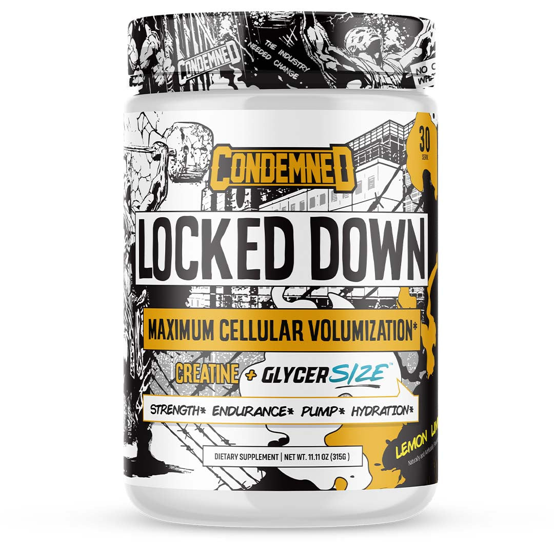 Locked Down Pre workout Condemned Labz Lemon Lime 