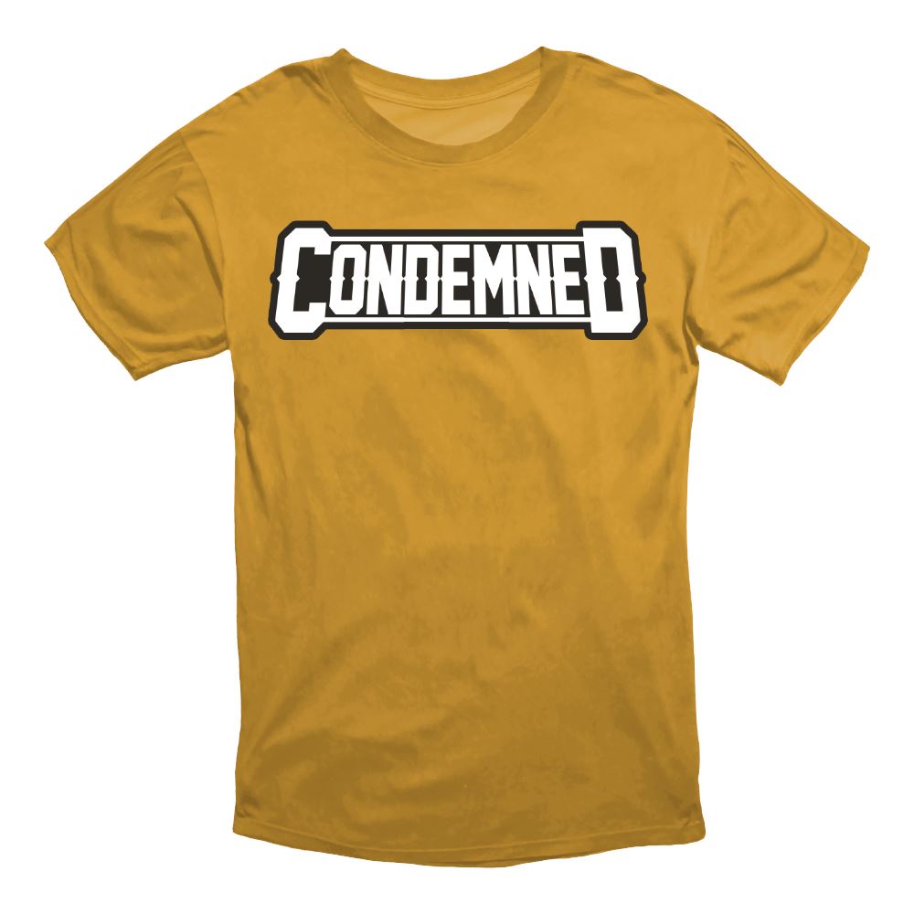 RETRO TEE APPAREL Condemned Labz SMALL GOLD 