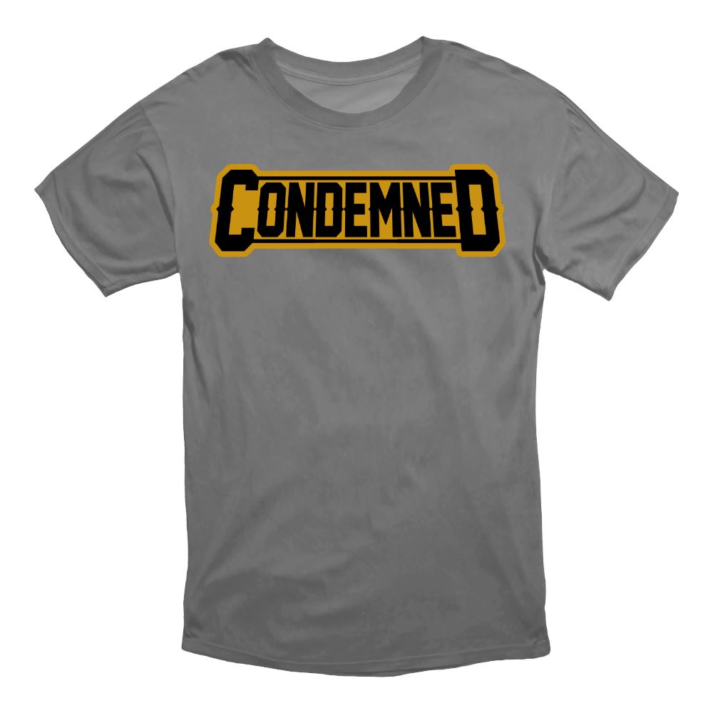 RETRO TEE APPAREL Condemned Labz SMALL GRAY 