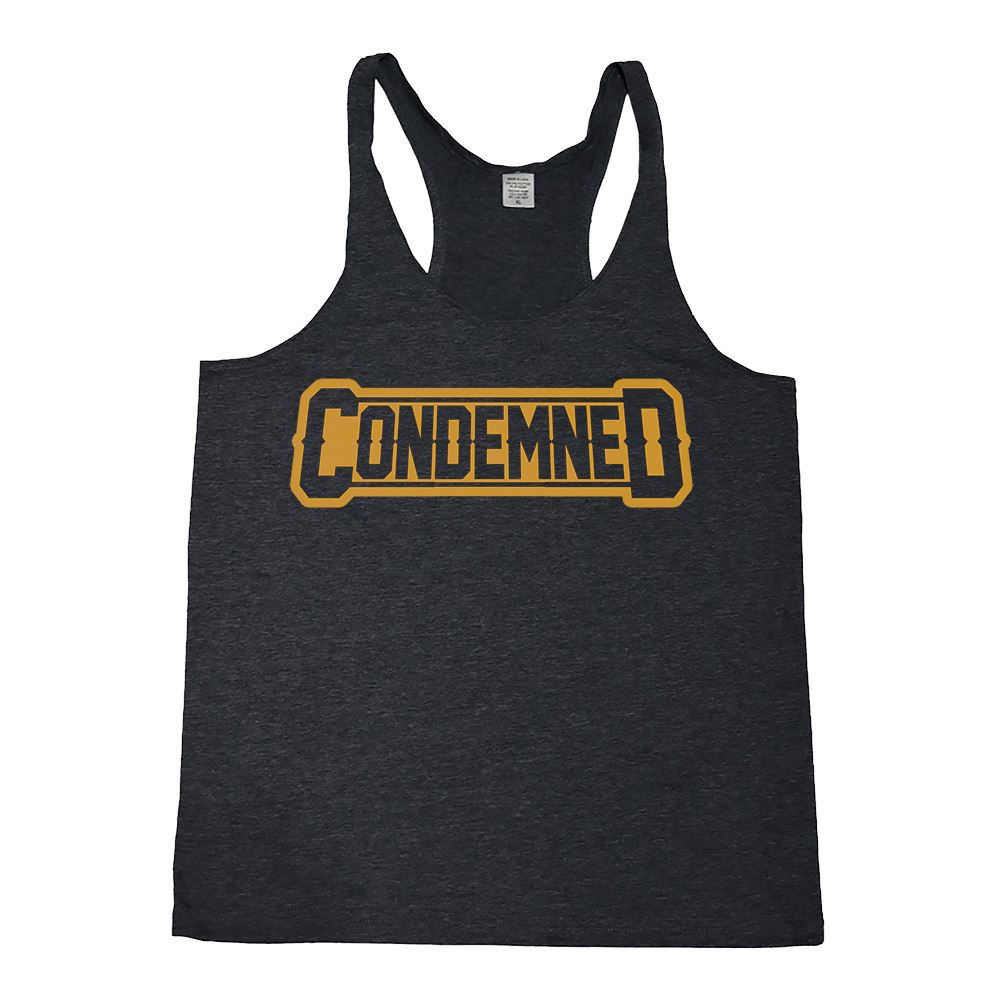 STRINGER TANK TOP APPAREL Condemned Labz BLACK MEDIUM
