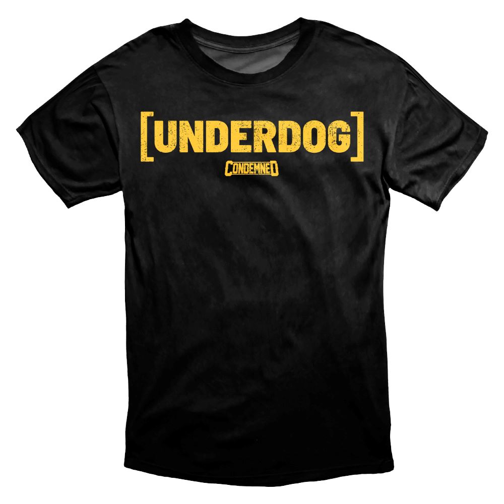 UNDERDOG FIGHTCLUB TEE APPAREL Condemned Labz BLACK SMALL