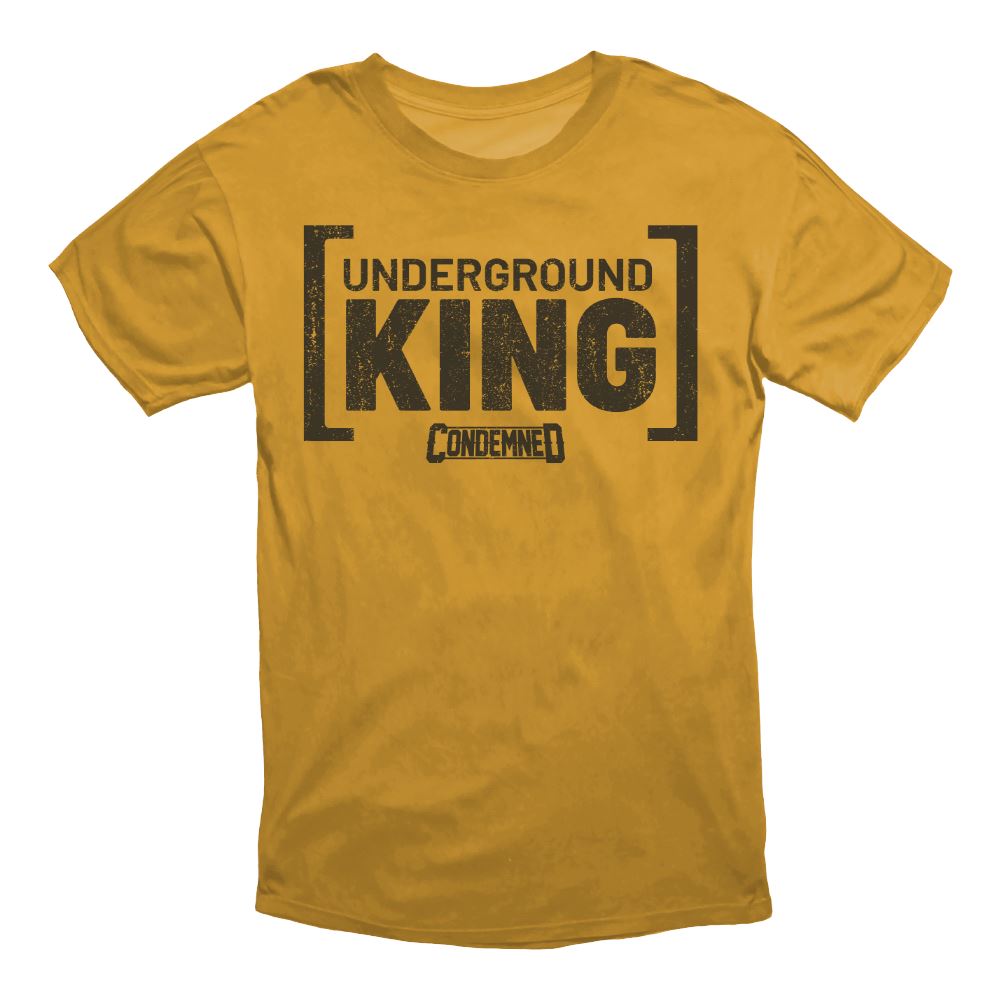 UNDERGROUND KING TEE APPAREL Condemned Labz GOLD SMALL