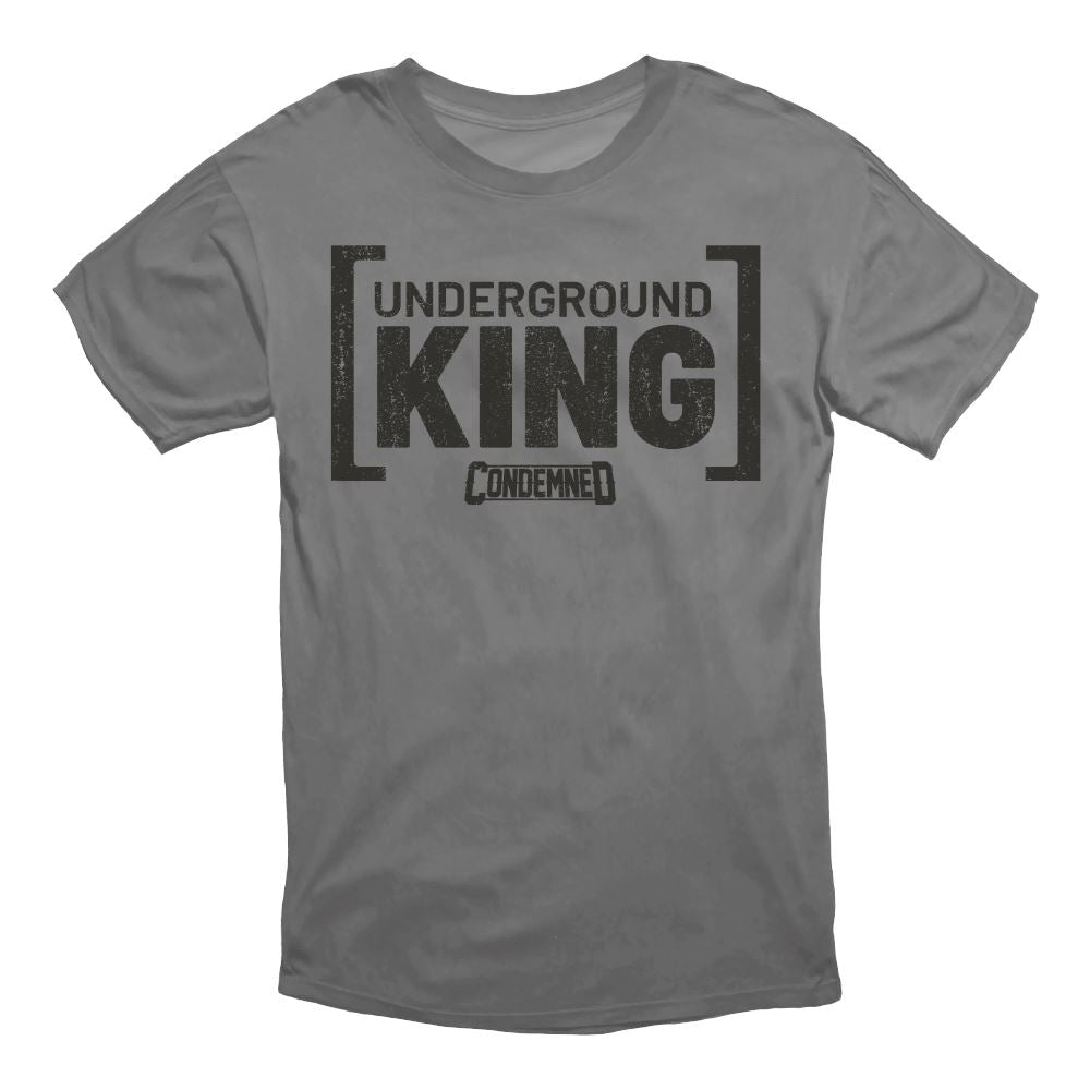 UNDERGROUND KING TEE APPAREL Condemned Labz GRAY SMALL 