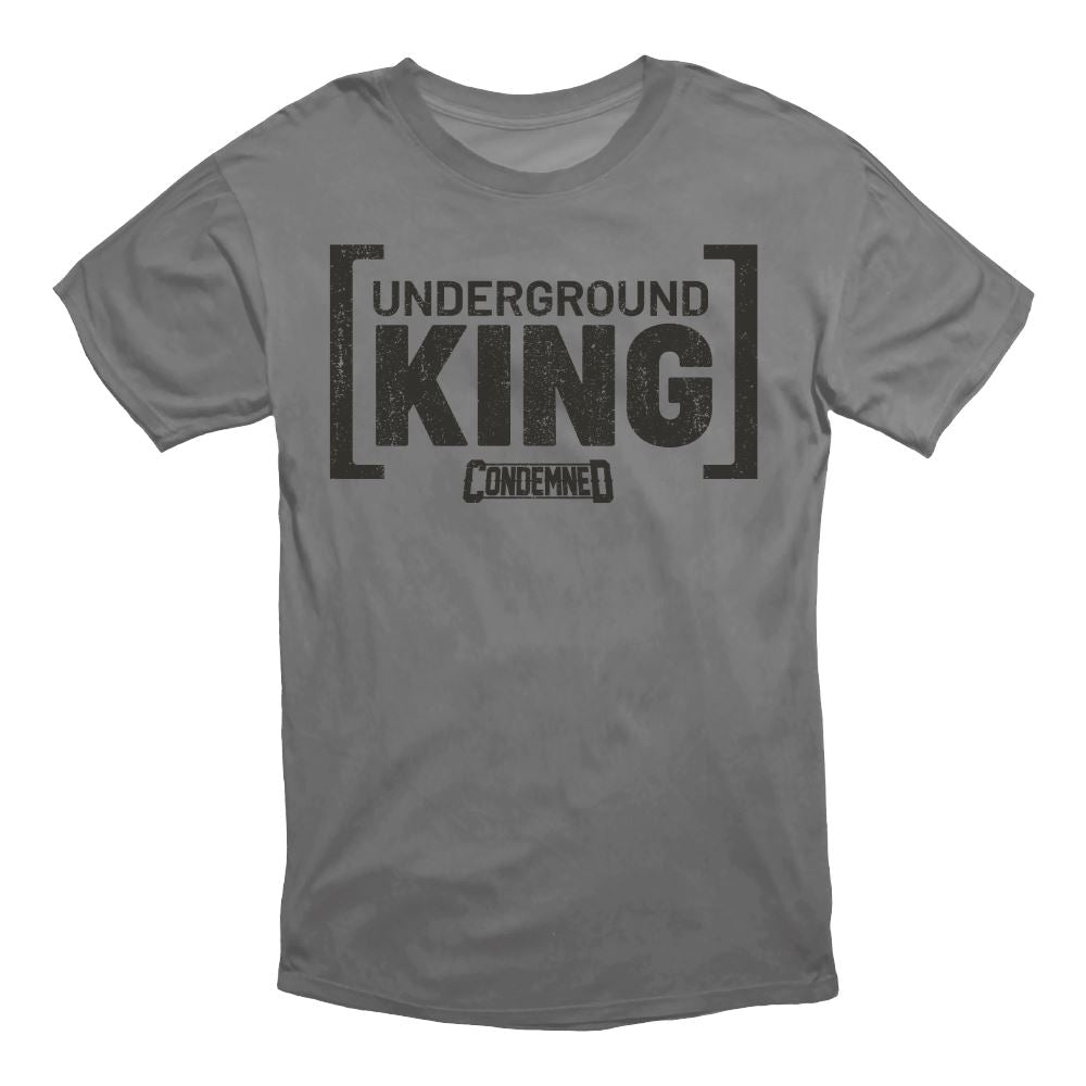 UNDERGROUND KING TEE APPAREL Condemned Labz GRAY SMALL
