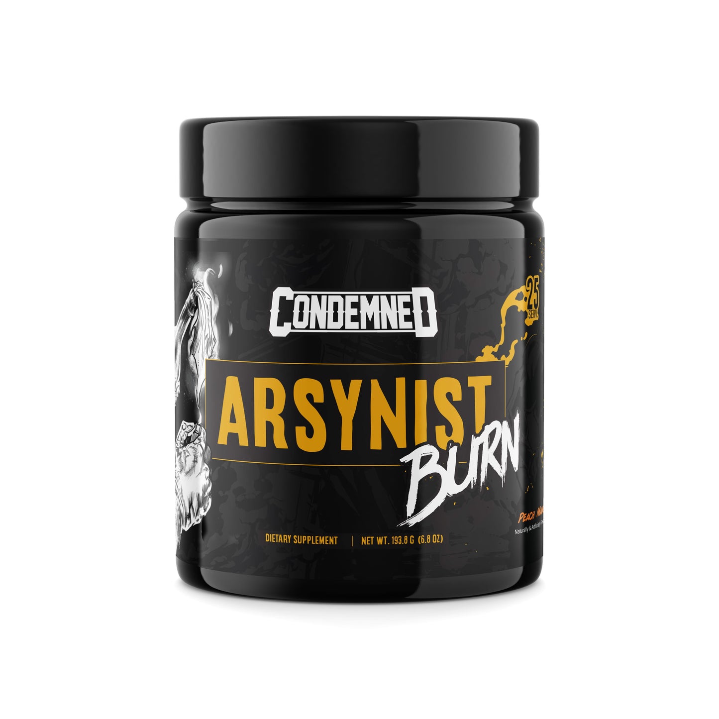 Arsynist Burn Extreme Fat Burner Fat Burner Condemned Labz Peach Mango 