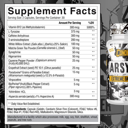 Arsynist Extreme Fat Burner Fat Burner Condemned Labz 