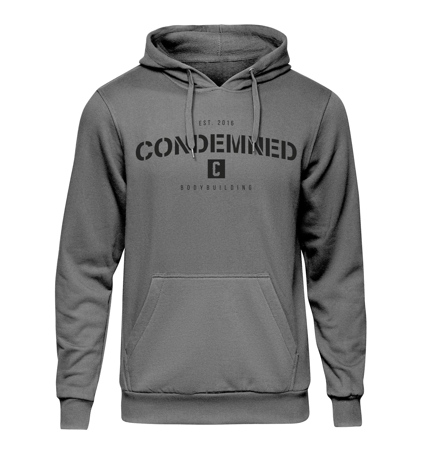 Bodybuilding Hoodie APPAREL Condemned Labz Grey Small 