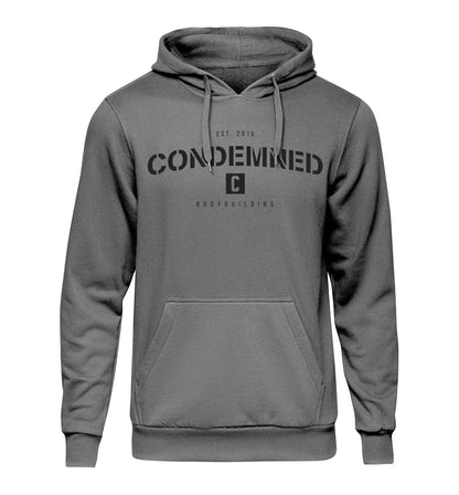 Bodybuilding Hoodie APPAREL Condemned Labz Grey Small 