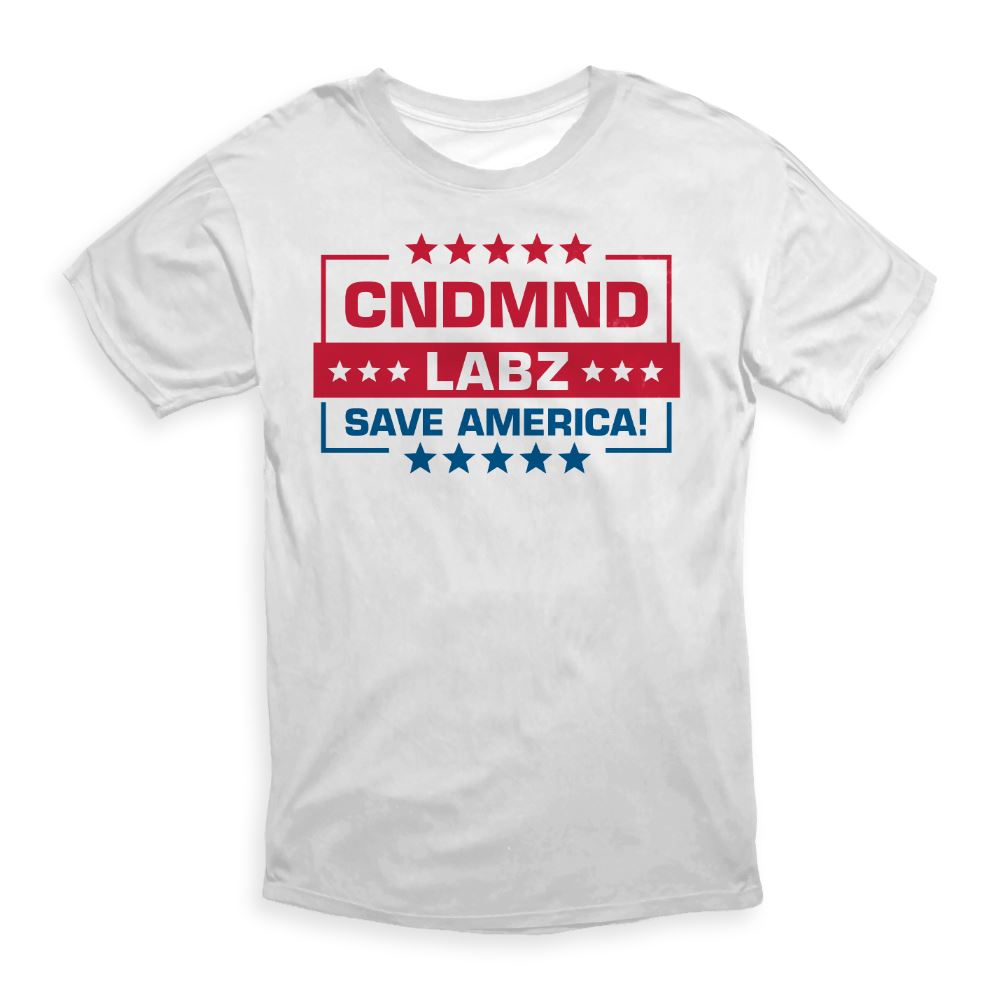 CNDMND Save America Tee Condemned Labz White Small 