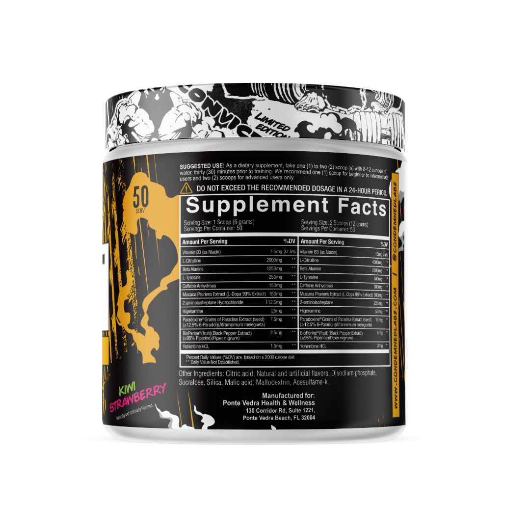 Convict INTL Pre workout Condemned Labz 