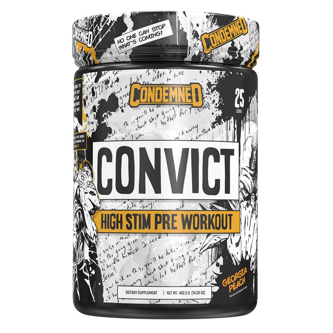 Convict NEW Pre workout Condemned Labz Georgia Peach 