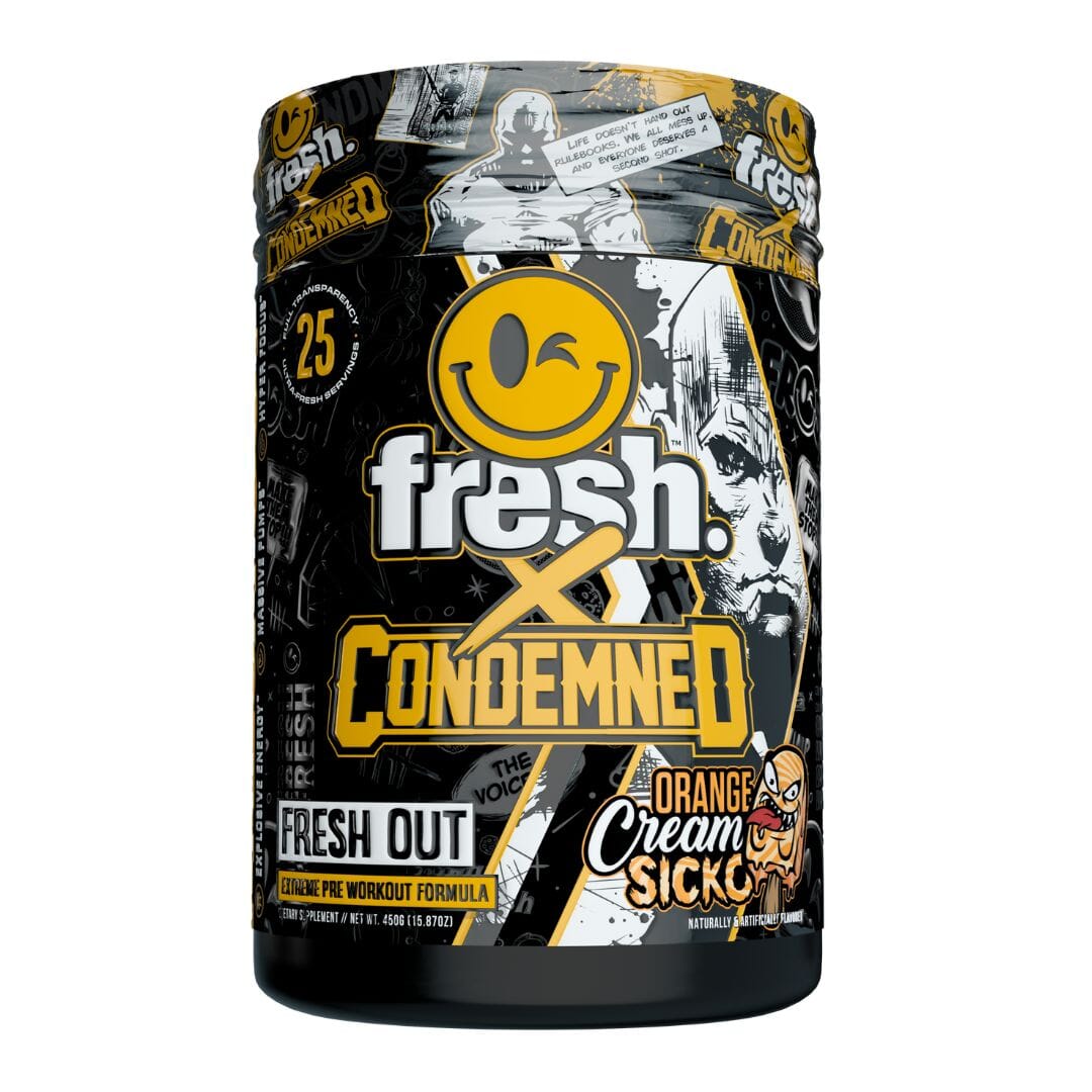 Fresh Out PRE (Condemned Labz™ X Fresh™) Pre workout Condemned Labz Orange Cream Sicko 