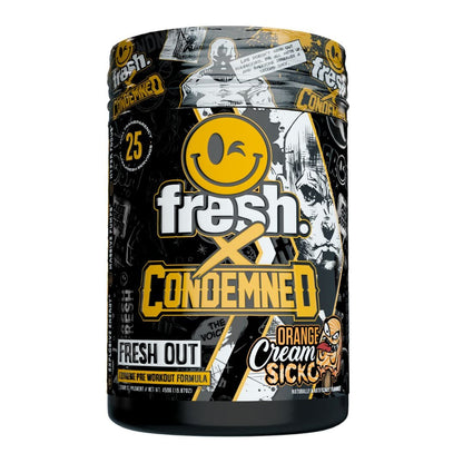 Fresh Out PRE (Condemned Labz™ X Fresh™) Pre workout Condemned Labz Orange Cream Sicko 