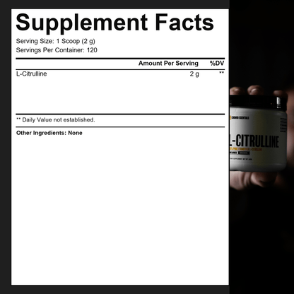 L-CITRULLINE (120 SERVINGS) ESSENTIALS Condemned Labz 