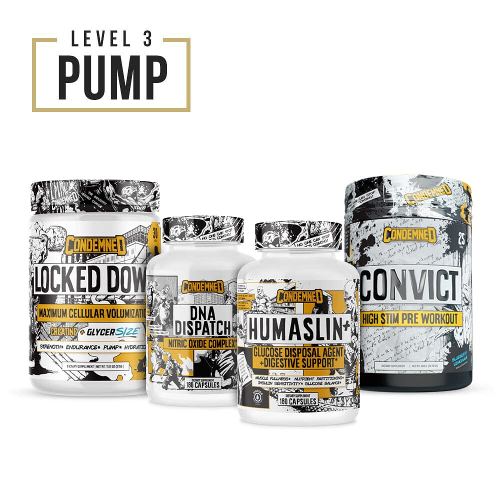 Level 3 Pump Condemned Labz Blueberry Lemonade Lemon Lime 60 SERVINGS (HUMASLIN+)