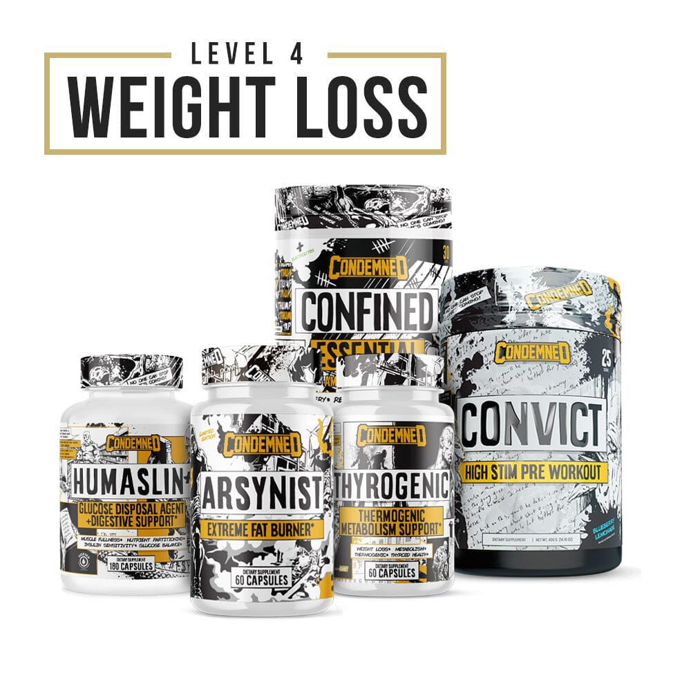 Level 4 Weight Loss Condemned Labz Peach Mango Blueberry Lemonade 60 SERVINGS (HUMASLIN+)