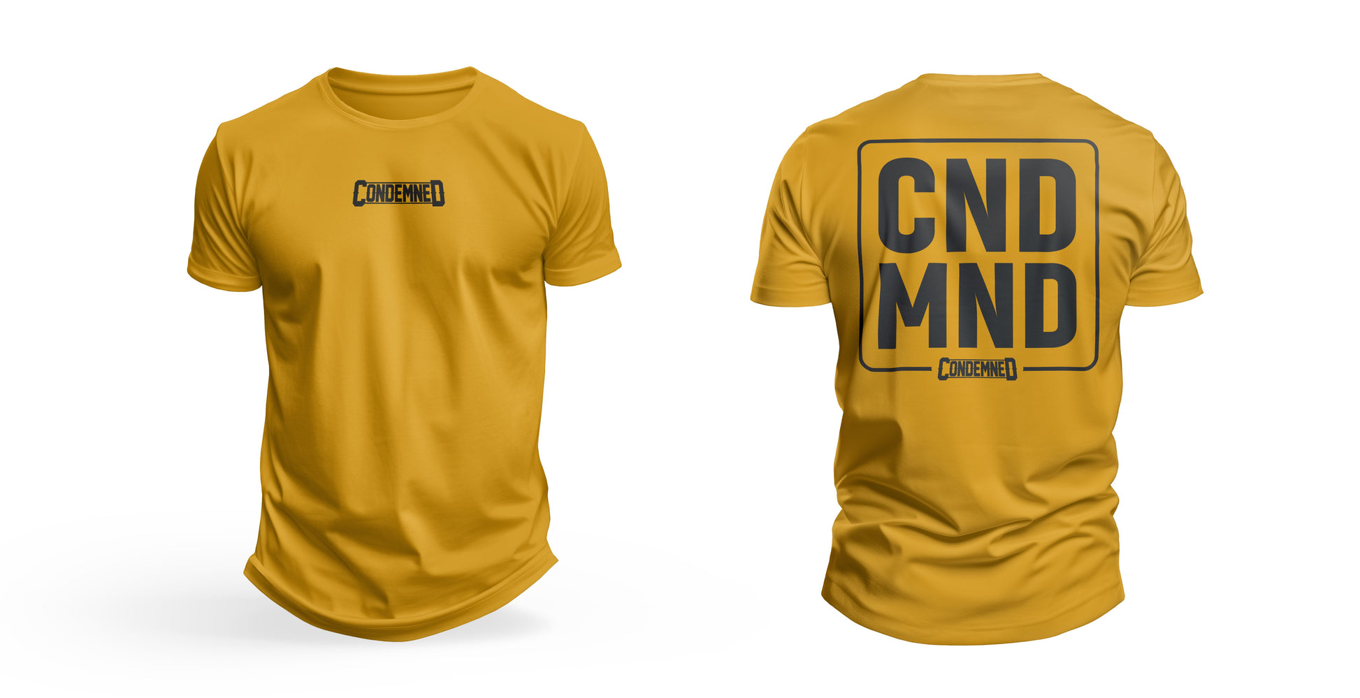 Minimalist Logo Tee With CNDMND Back Logo Condemned Labz 