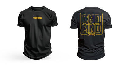 Minimalist Logo Tee With CNDMND Back Logo Condemned Labz Black Small 