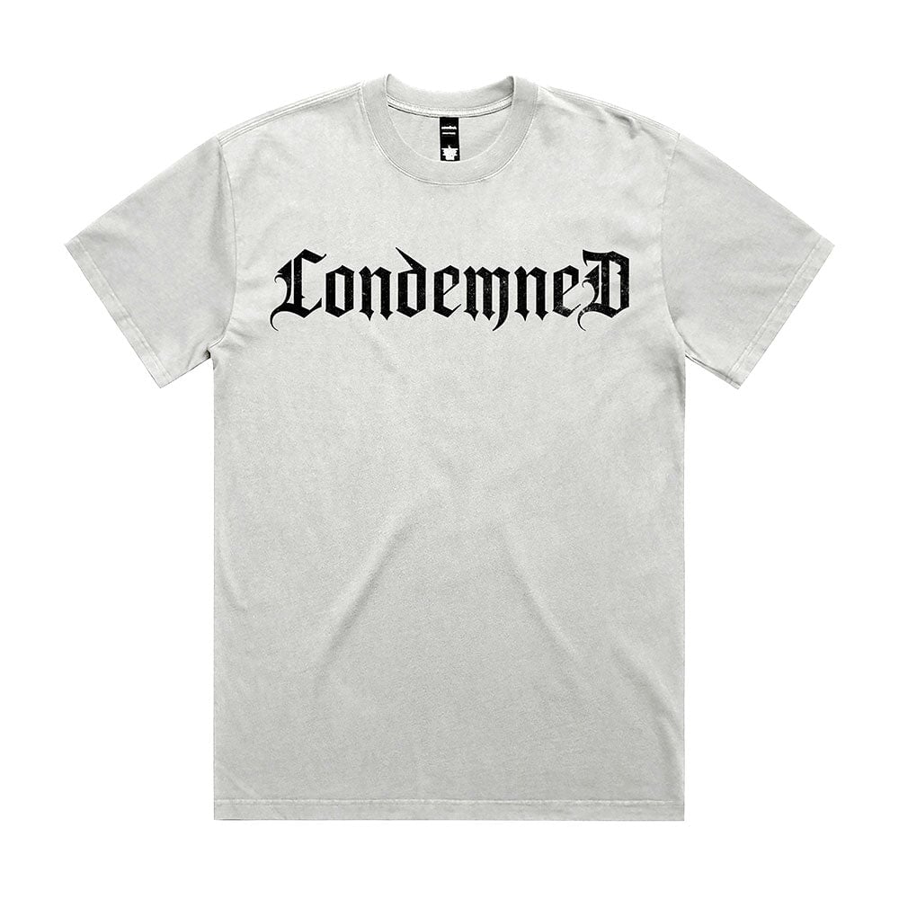 Staple Tee - Old English Condemned Labz Small White 