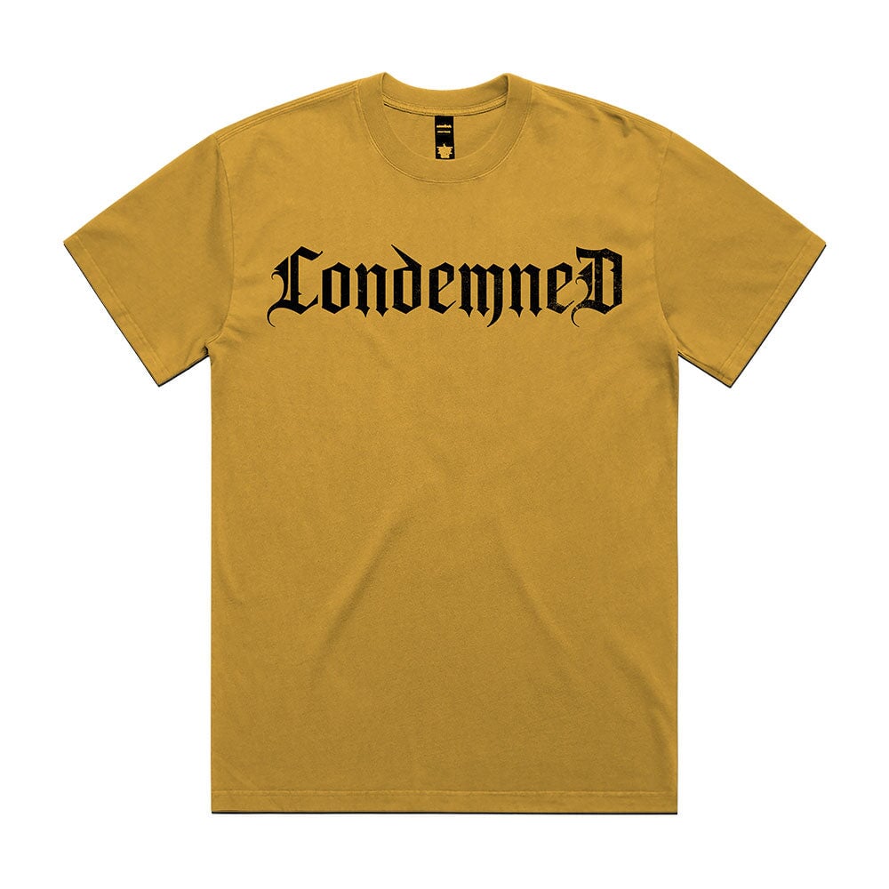 Staple Tee - Old English Condemned Labz Small Yellow 