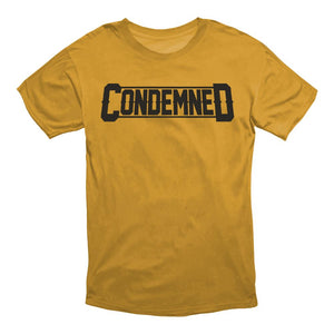 O.G LOGO TEE APPAREL Condemned Labz SMALL GOLD 