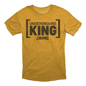 UNDERGROUND KING TEE APPAREL Condemned Labz GOLD SMALL 